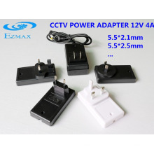 12V 4A Adaptador de pared universal adaptador de corriente cctv adaptador de corriente
